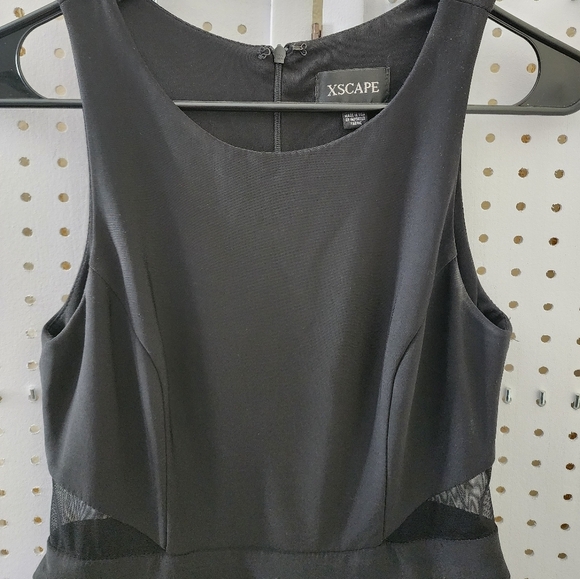 Xscape Black and Purple Floral  Dress - Picture 8 of 10